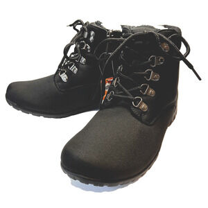 Propet Boots Women's Size 6.5 Black Dani Ankle Lace-Up Scotchguard Treated